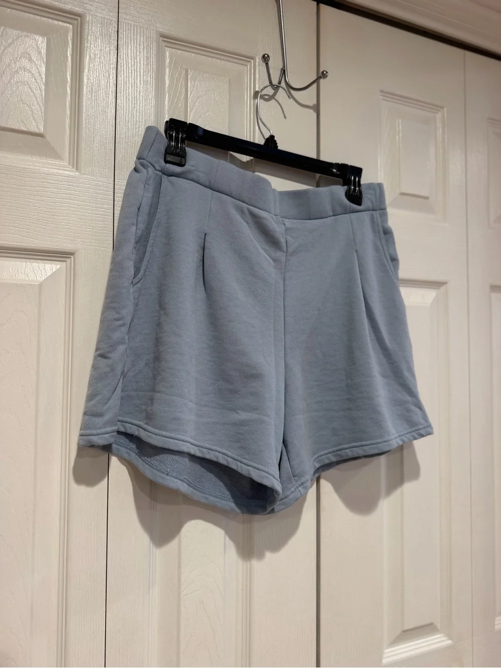 Yogalicious Light Blue Athletic Lounge Shorts - Picture 2 of 8